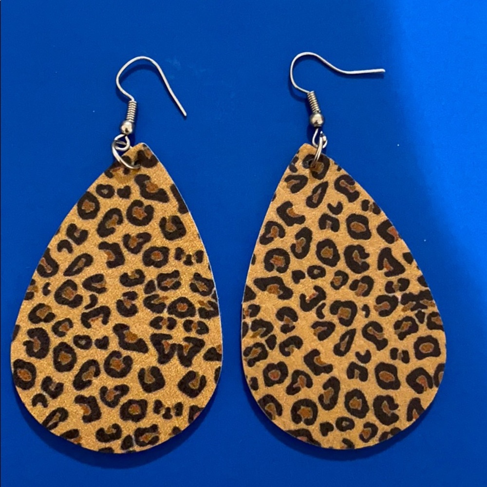 COPY - cheetah earrings